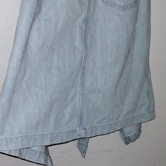 Universal Thread Blue Halter Tie Front Tank Top - Picture 6 of 8